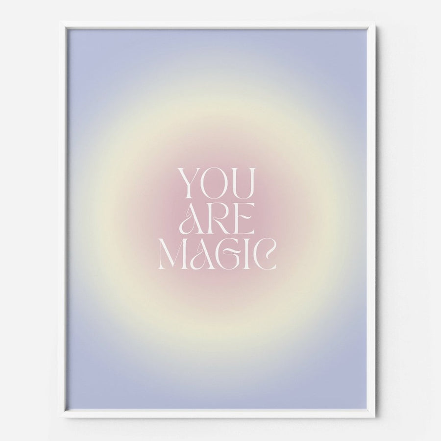 magic quote gradient printable wall art