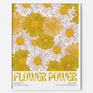 70s Flower Power | Retro Psychedelic floral Printable Wall Art