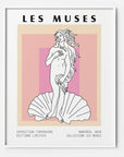 Greek statue Pink Beige Pastel Museum Poster Art Print