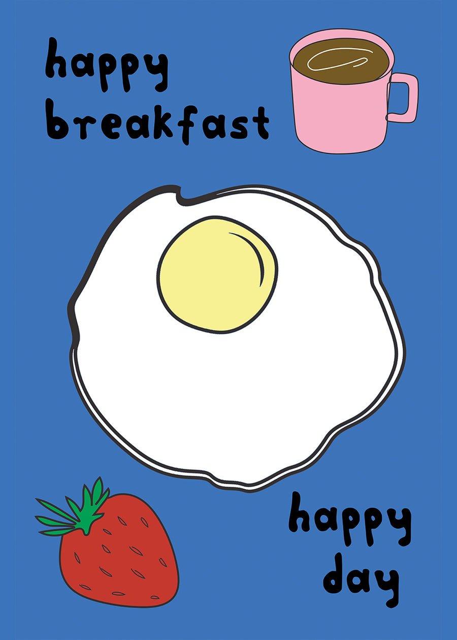 Happy Breakfast kitchen wall art