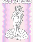 Les Muses greek goddess statue art print  mermaid